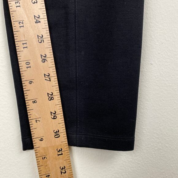 Eileen Fisher Heavy Knit Seam Pants Size 1X Black Stretch Pull On - Picture 16 of 16